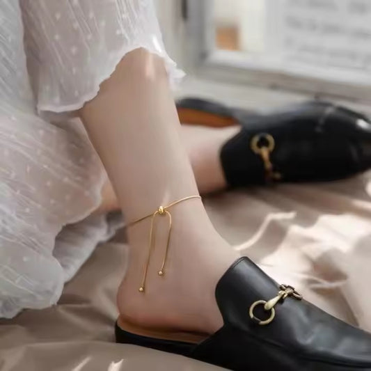 Adjustable Round Chain Anklet